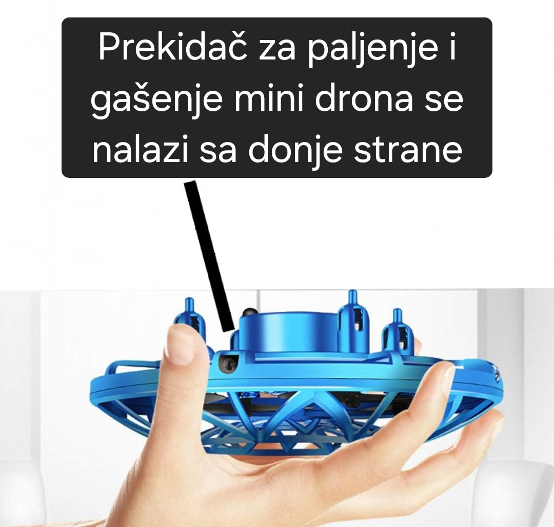 Svetleći mini dron za decu