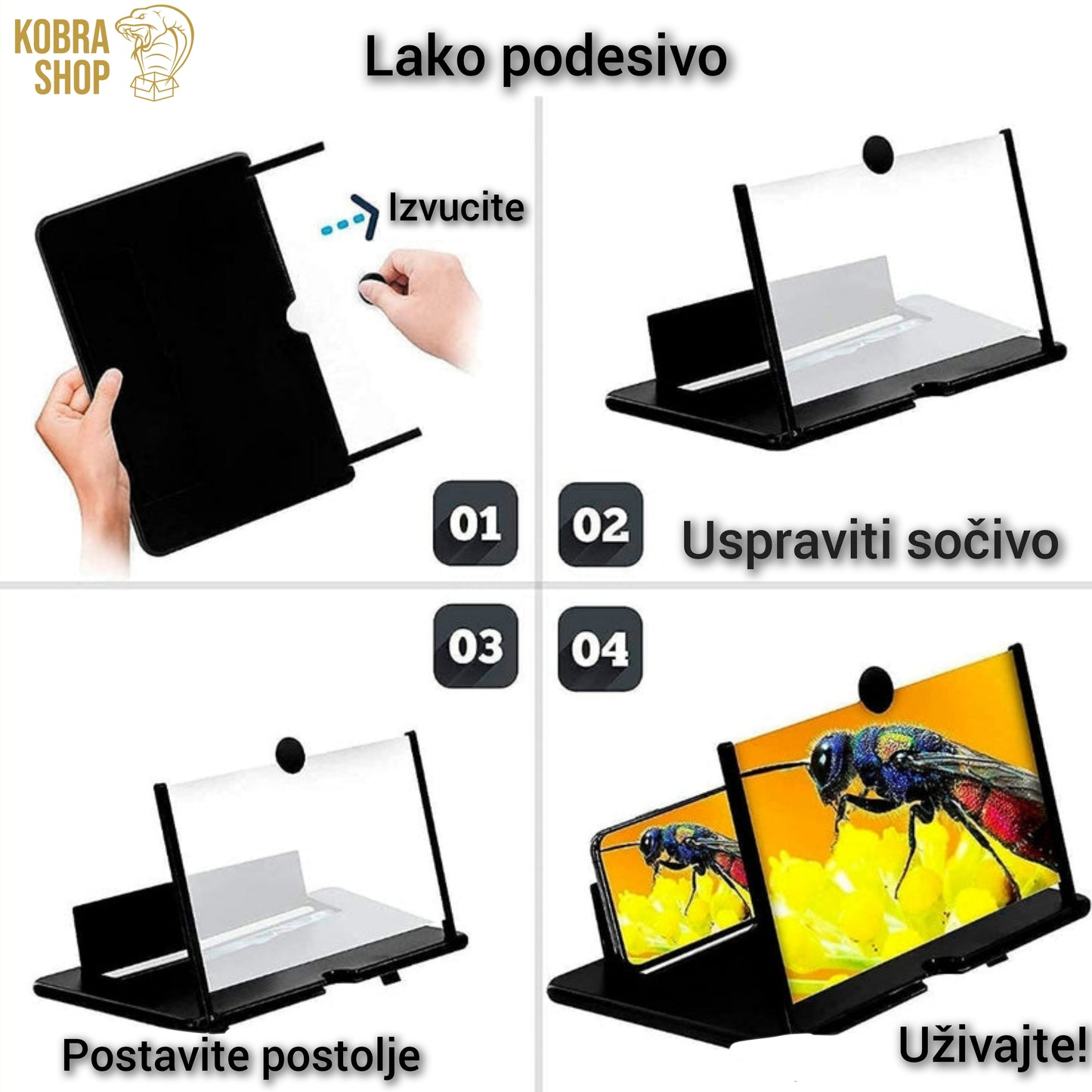 3D lupa za telefon - uveličavanje ekrana